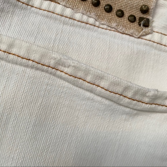 Just Cavalli Off White/Cream Cropped Jeans - Picture 11 of 11